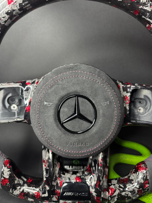 Mercedes AMG Sportlenkrad Forged Carbon Farbsplitter