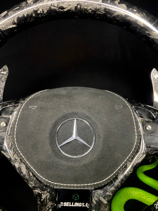 Mercedes AMG Sport Steering Wheel Forged Carbon (LED)