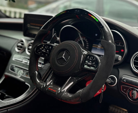 Mercedes AMG Sportlenkrad Carbon LED (Upgrade auf Facelift)