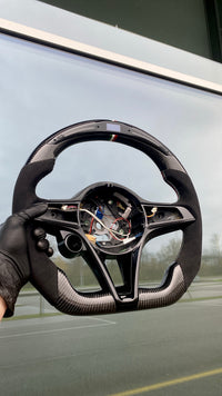 Volant sport Alfa Romeo en carbone (LED)
