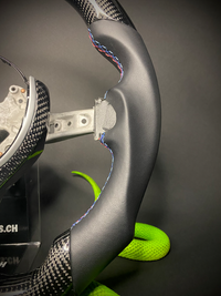 Volant sport BMW Carbone LED Série F