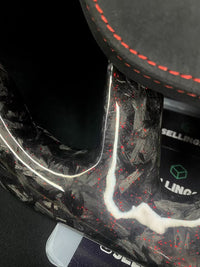Volant sport Dodge en carbone forgé avec paillettes colorées