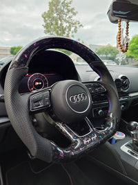 Audi Sport Steering Wheel Forged Carbon Color Splitter