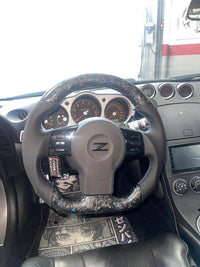 Nissan 350z Volant sport Forged Carbon Éclats de couleur