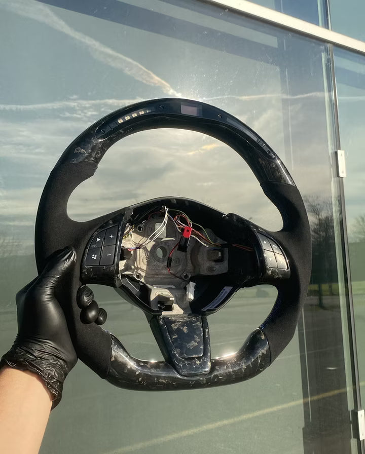 Volant sport Fiat Carbone Forgé (LED)