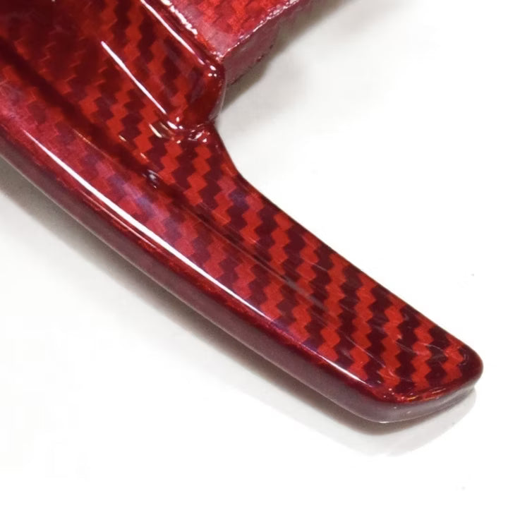 Palettes de changement de vitesse BMW Carbone Rouge Série F
