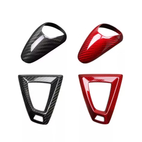 BMW Gear Selector/Gear Surround Cover Carbon/Red