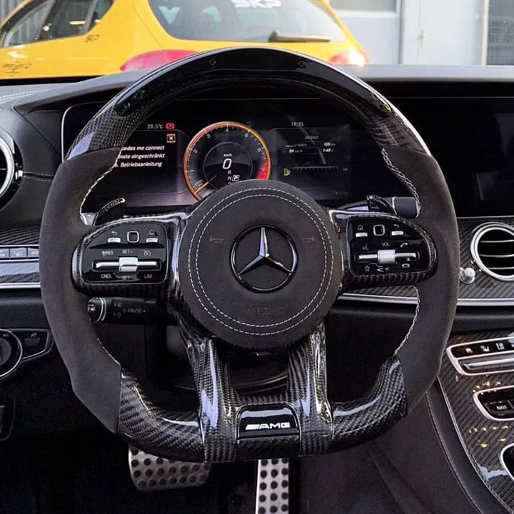 Mercedes AMG Carbon LED Sports Steering Wheel (Upgrade to Facelift)