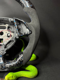 Chevrolet Camaro Sport Steering Wheel Forged Carbon Color Splitter (LED)