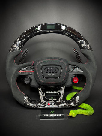 compare product Volant sport Audi en carbone forgé (LED)