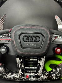 Volant sport Audi en carbone forgé (LED)