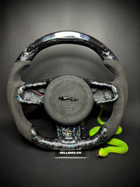 Volant Sport Jaguar Carbone forgé Éclats de couleur (LED)