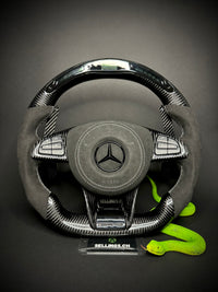 Volant sport Mercedes AMG Carbone (LED)