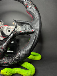 Volant Sport Nissan GTR Forged Carbon Séparateur de couleurs (LED)