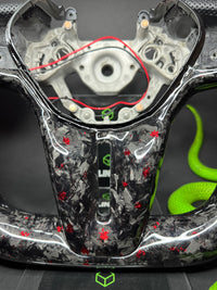 Volant Sport Nissan GTR Forged Carbon Séparateur de couleurs (LED)