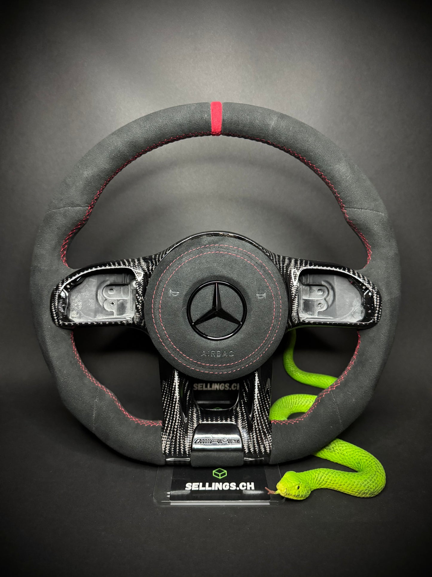 Volant Sport Mercedes AMG Alcantara (Mise à niveau Facelift)