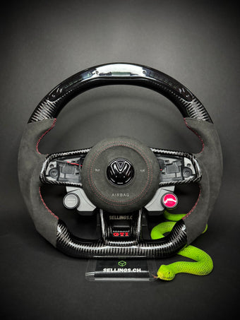 compare product VW Golf 7/7.5 Sportlenkrad Carbon R8 (LED)