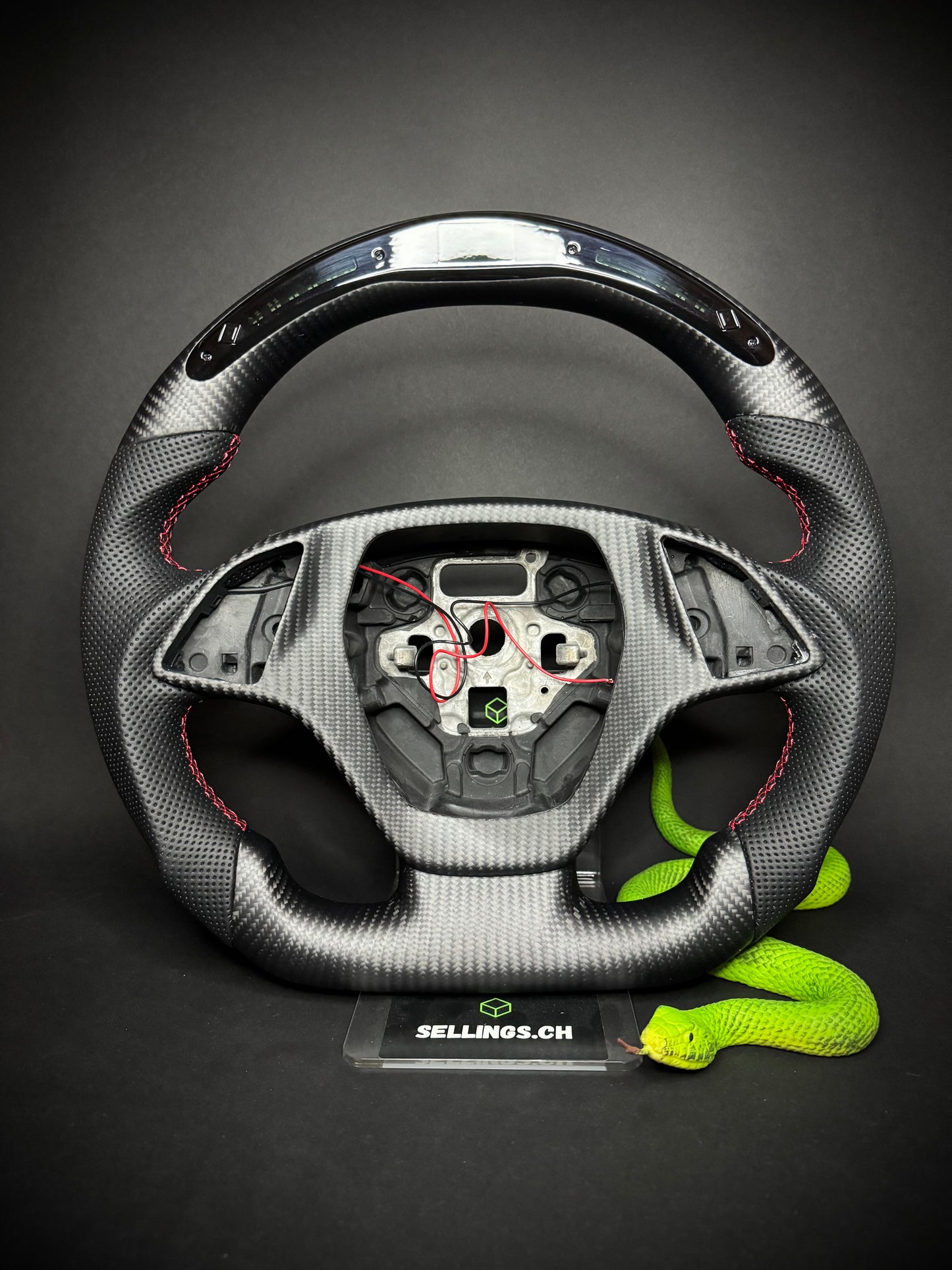 Corvette Sportlenkrad Carbon Matt (LED)