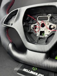 Corvette Sportlenkrad Carbon Matt (LED)