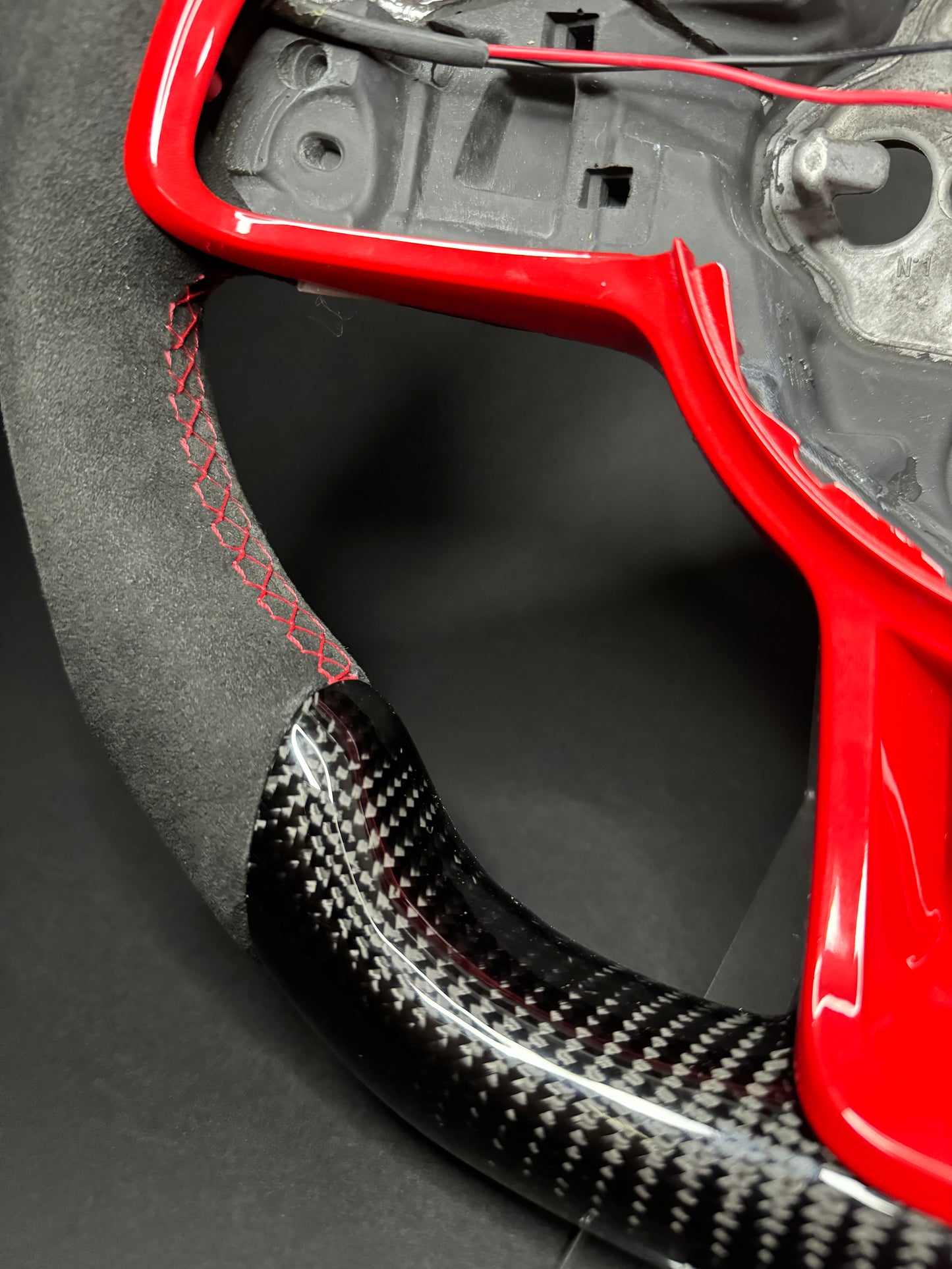VW Golf 7/7.5 Sportlenkrad Carbon (LED) RED Edition