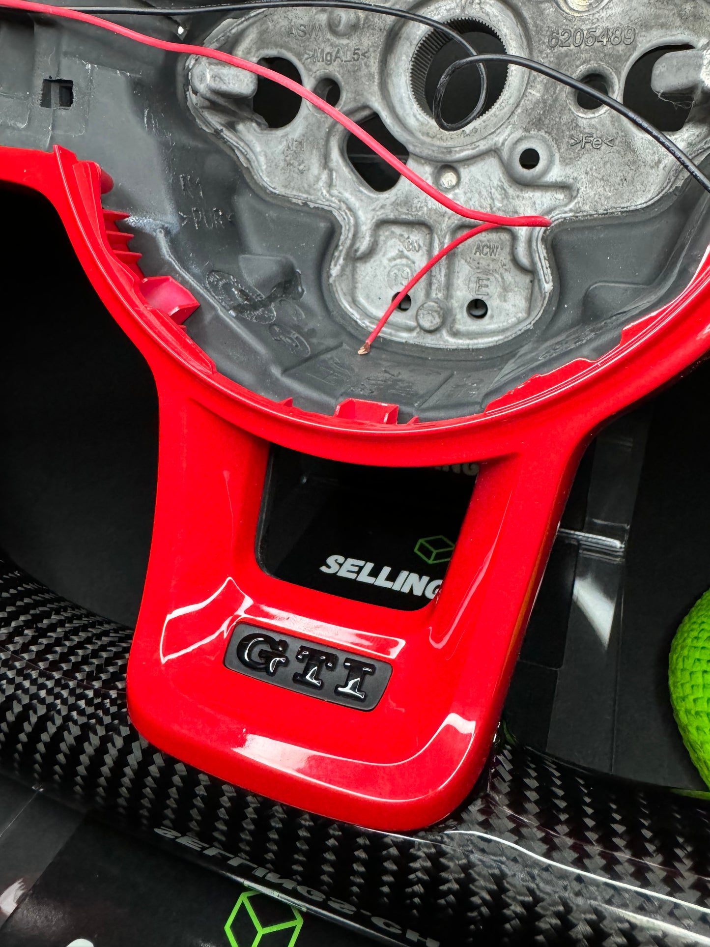 VW Golf 7/7.5 Sportlenkrad Carbon (LED) RED Edition