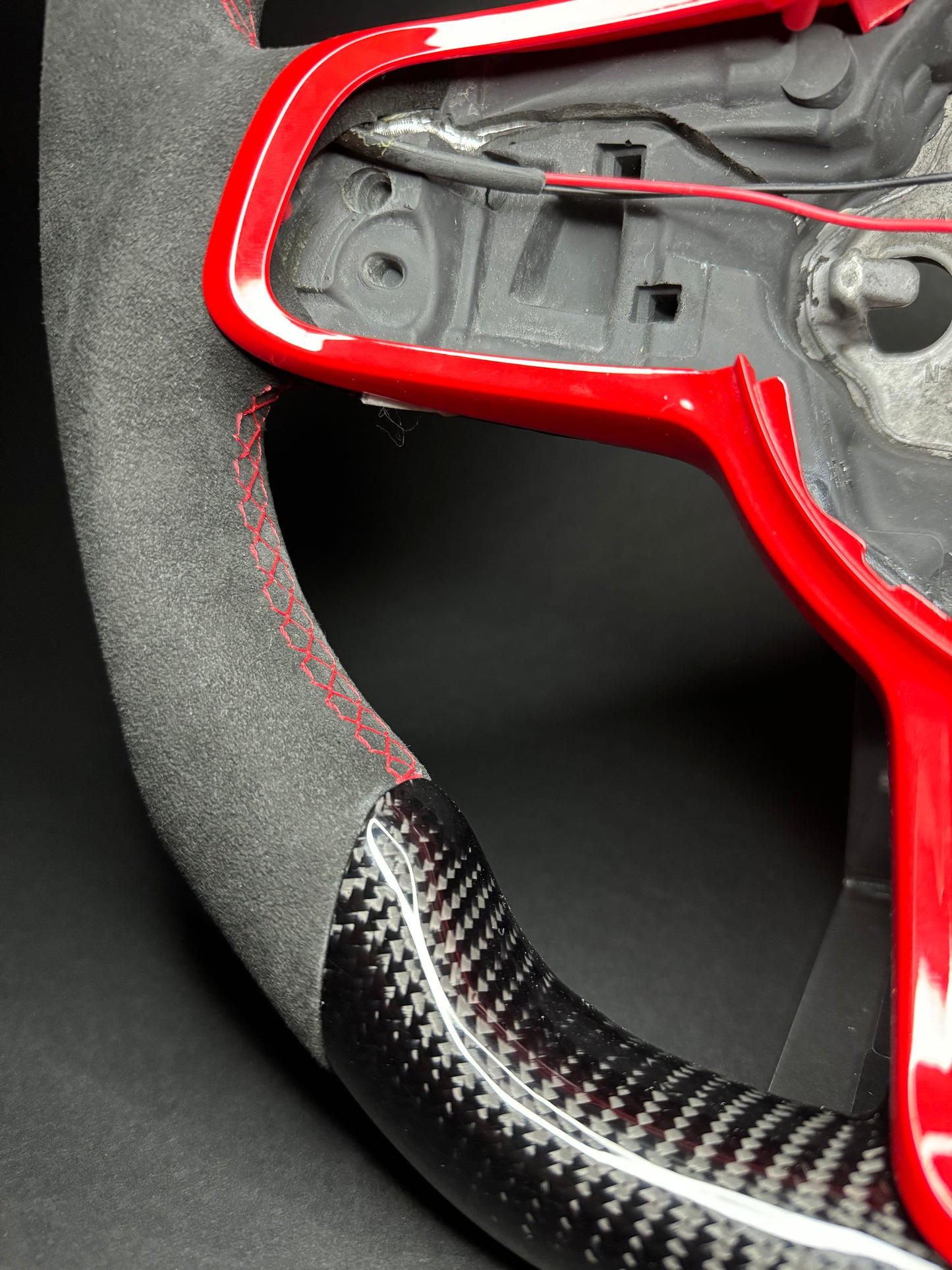 VW Golf 7/7.5 Sportlenkrad Carbon (LED) RED Edition