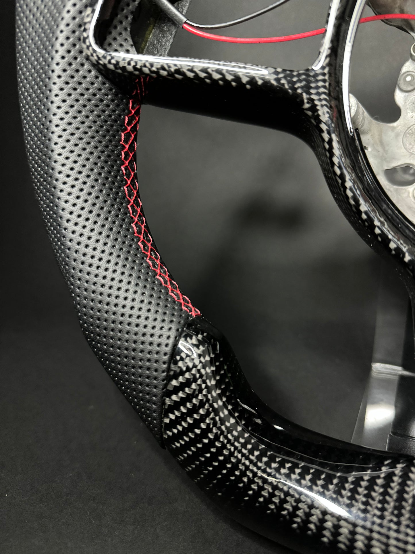 Volant sport en carbone Porsche (LED)