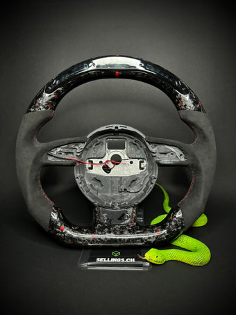 compare product Volant Sport Audi Carbone forgé Éclats de couleur (LED)