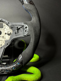 VW Golf 7/7.5 Sports Steering Wheel Forged Carbon Color Splitter