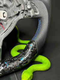 VW Golf 6 Sportlenkrad Forged Carbon Farbsplitter (LED)
