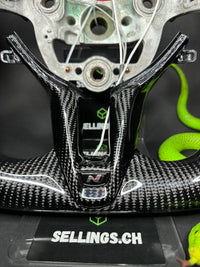 Volant sport Hyundai carbone (LED)