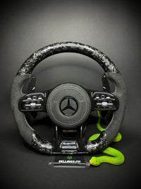 Mercedes AMG Sportlenkrad Forged Carbon Farbsplitter (Upgrade auf Facelift)