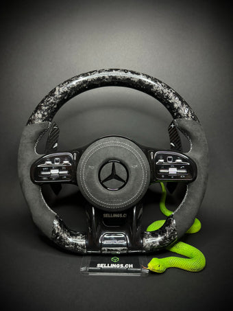compare product Mercedes AMG Sportlenkrad Forged Carbon Farbsplitter (Upgrade auf Facelift)
