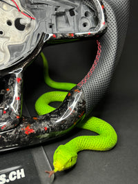 VW Golf 7/7.5 Sports Steering Wheel Forged Carbon Color Splitter (LED)