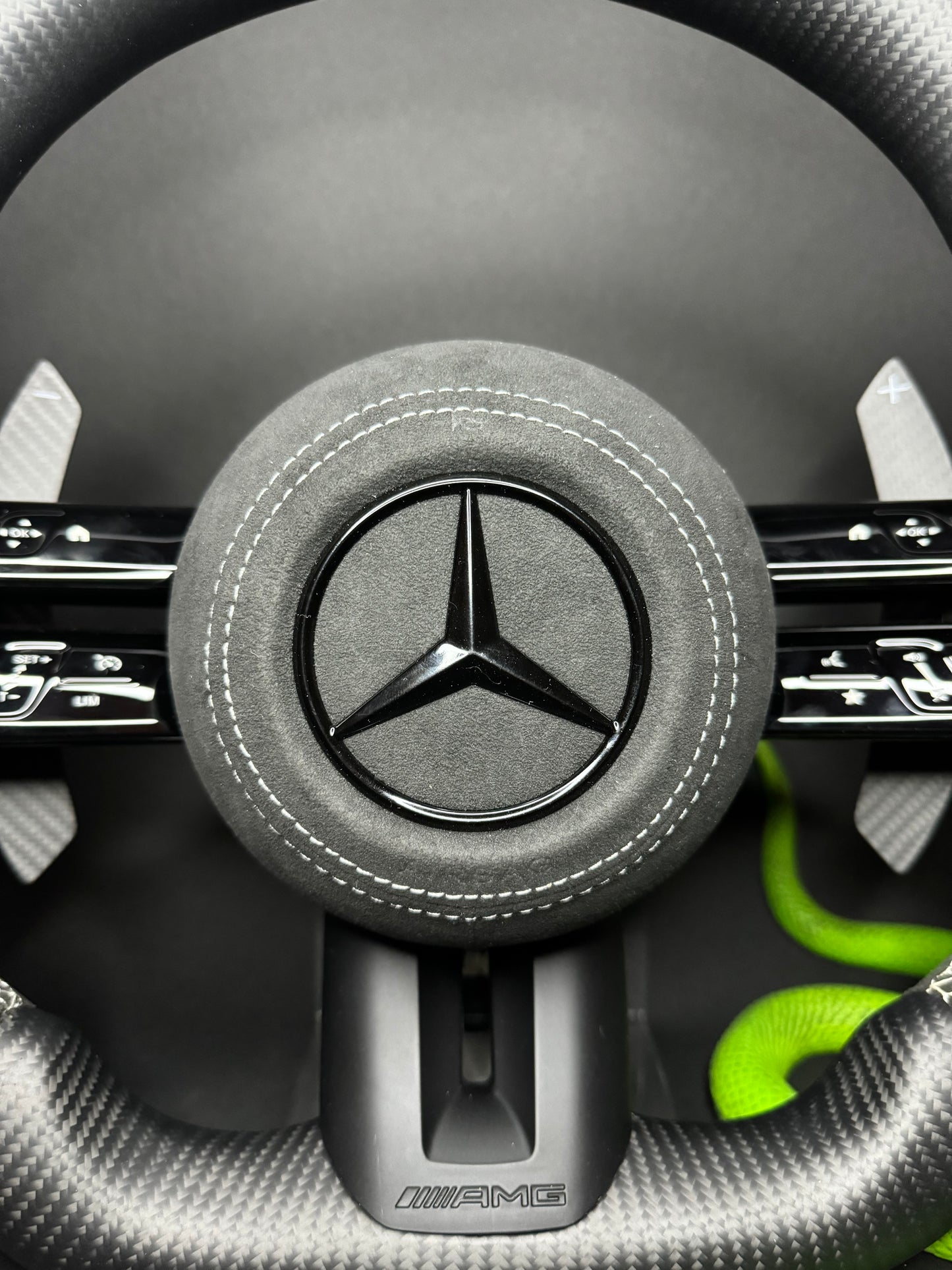 Mercedes AMG Sport Steering Wheel Carbon Matte (Upgrade to Facelift)