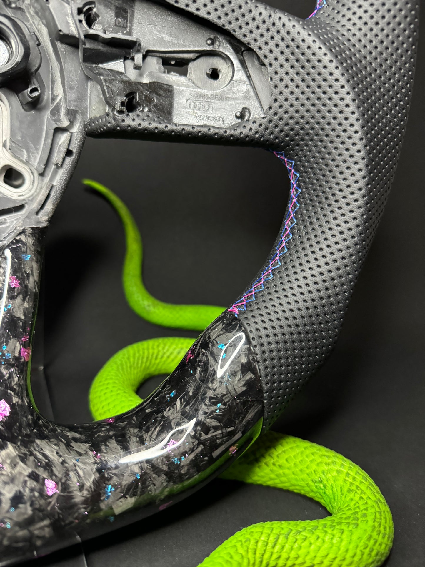 Audi Sport Steering Wheel Forged Carbon Color Splitter