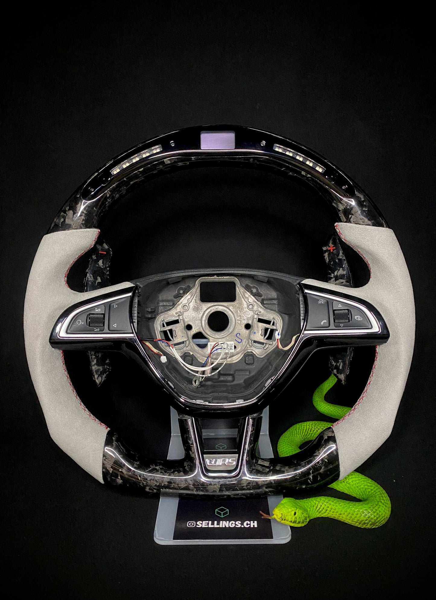 Skoda Sport Steering Wheel Forged Carbon (LED)