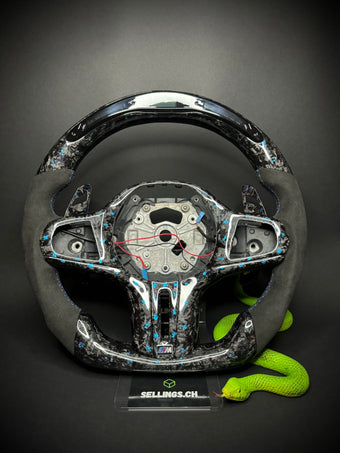 compare product BMW Sport Steering Wheel Forged Carbon Color Flakes (LED) G-Series