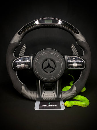 compare product Volant sport Mercedes AMG Carbone Mat LED (Mise à niveau Facelift)