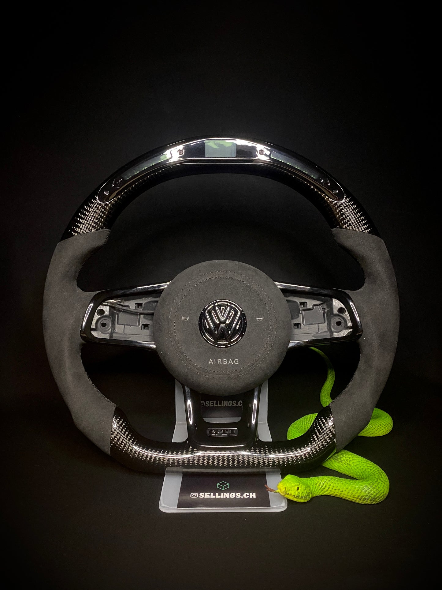 VW Golf 7/7.5 Sportlenkrad Carbon (LED) All Black