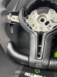 Volant sport BMW carbone mat série F
