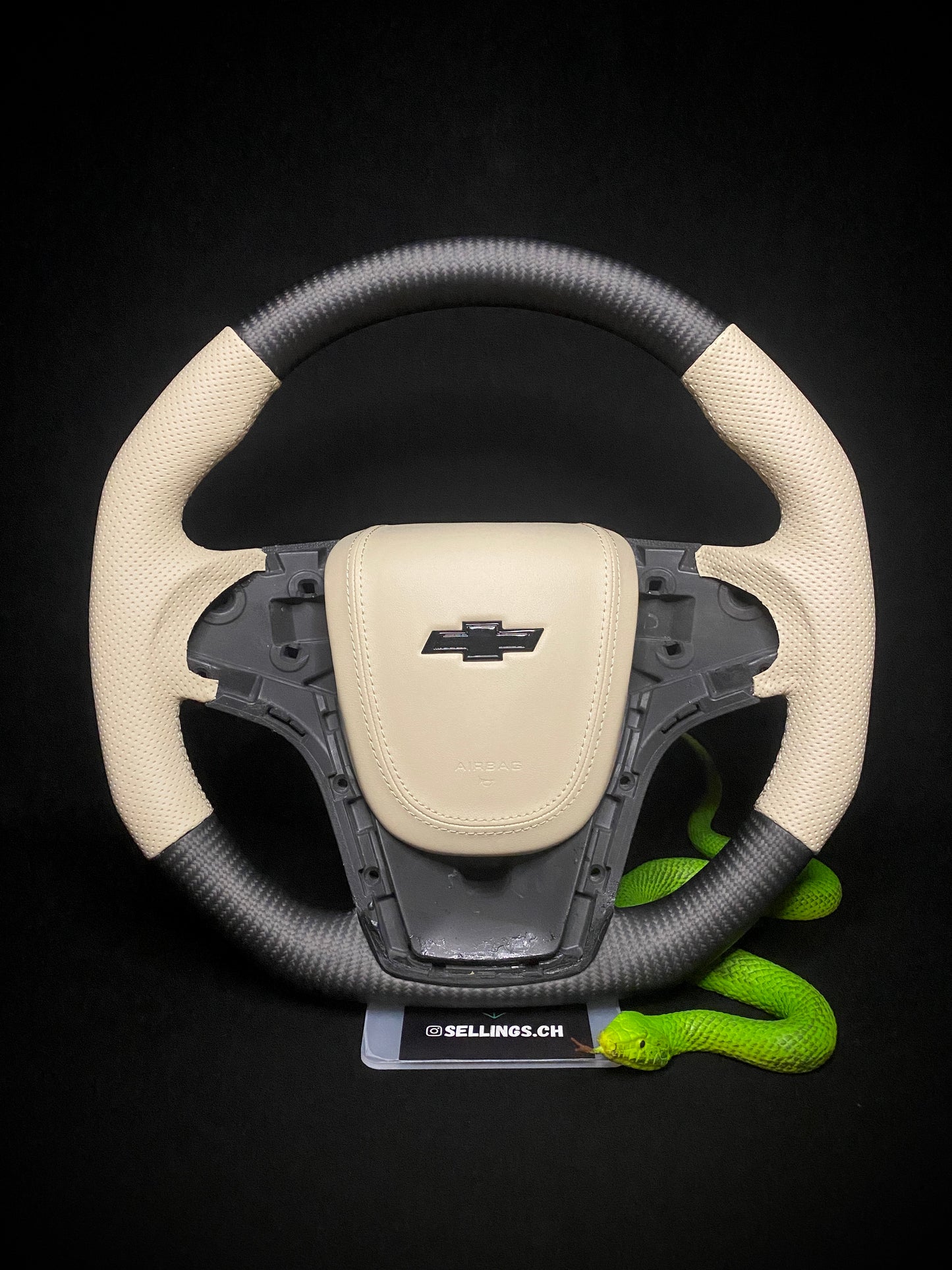 Chevrolet Sport Steering Wheel Carbon Matt