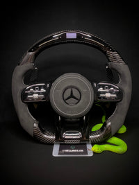 Mercedes AMG Carbon LED Sports Steering Wheel (Upgrade to Facelift)