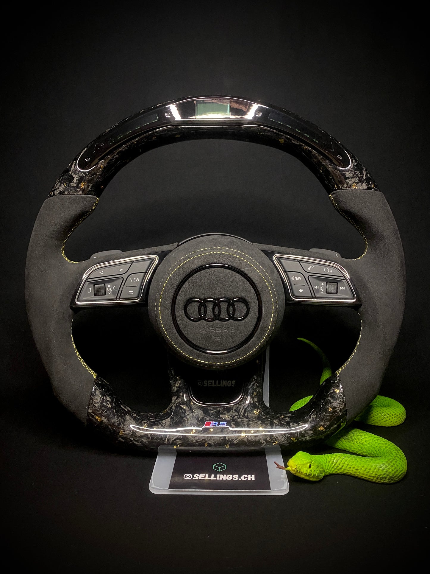 Audi Sportlenkrad Forged Carbon Farbsplitter (LED)