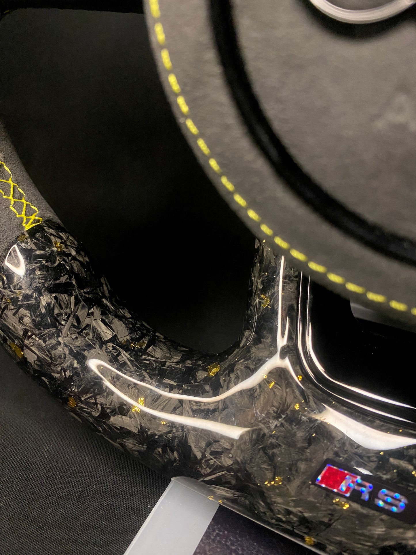 Audi Sportlenkrad Forged Carbon Farbsplitter (LED)