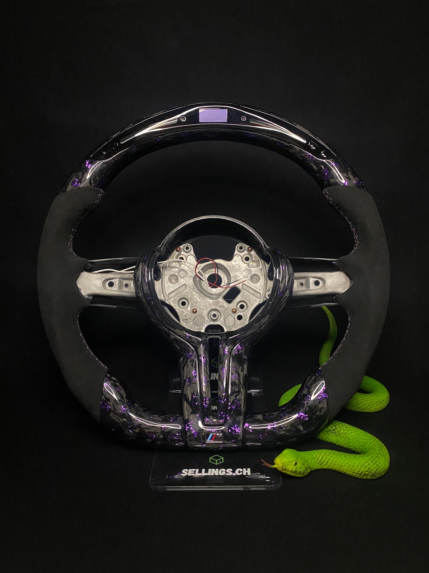 BMW Sport Steering Wheel Forged Carbon Color Flakes (LED) F-Series