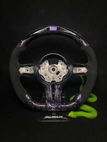 compare product BMW Sport Steering Wheel Forged Carbon Color Flakes (LED) F-Series
