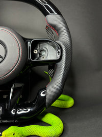 Mercedes AMG Sport Steering Wheel Black LED (Upgrade to Facelift)