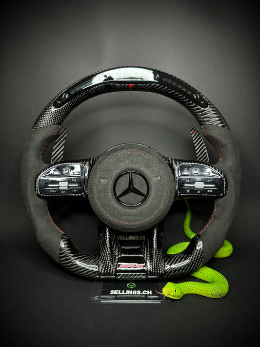 Mercedes AMG Sportlenkrad Carbon LED (Upgrade auf Facelift)