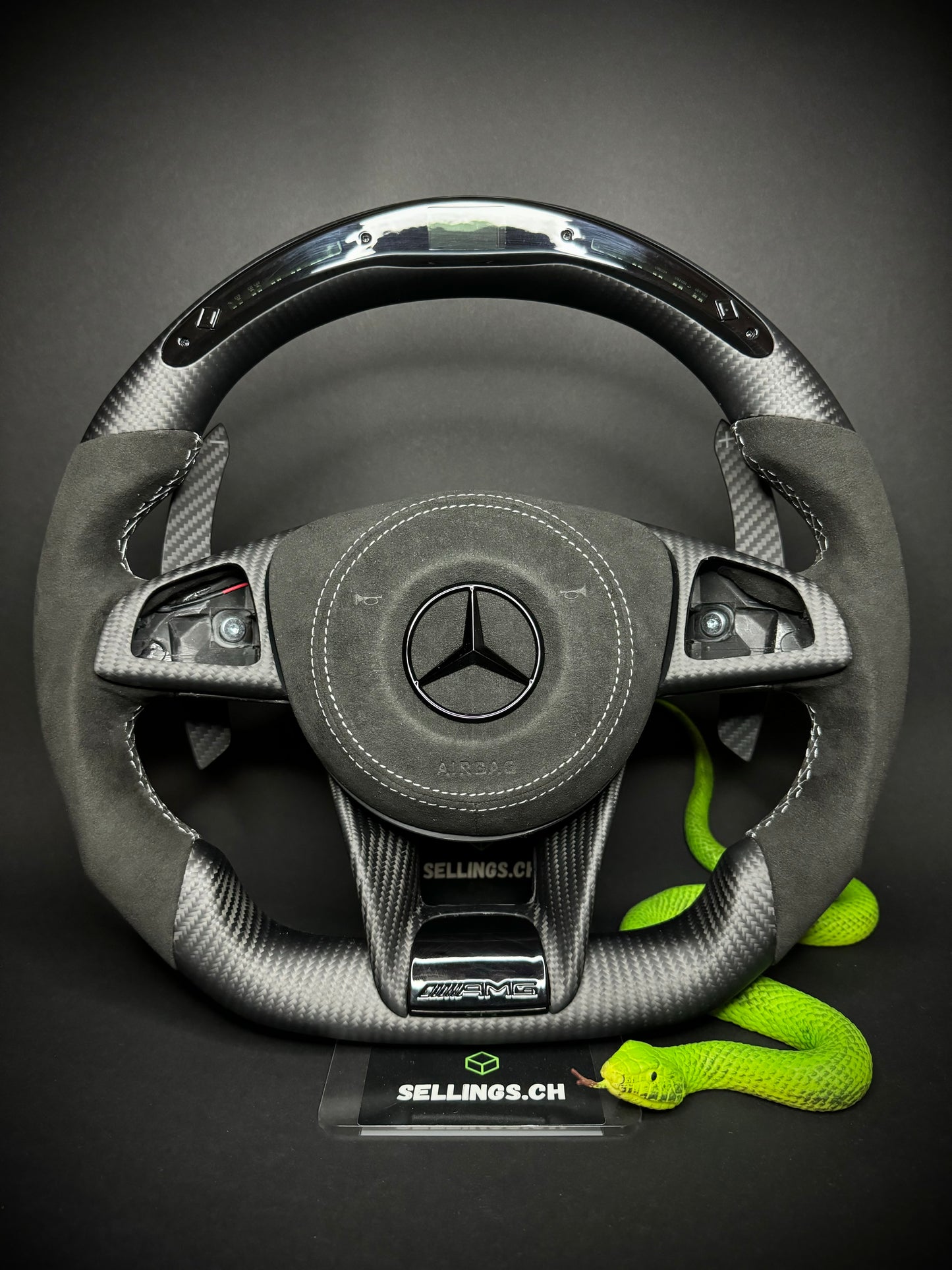 Mercedes AMG Sportlenkrad Carbon Matt (LED)